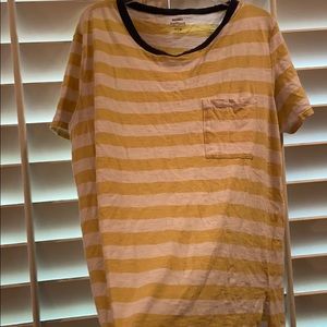 Striped yellow and white shirt
